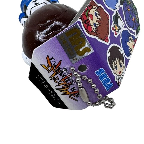 Retro Sega Arcade Japan Neon Genesis Evangelion Keychain Chibi Figure - Picture 3 of 5